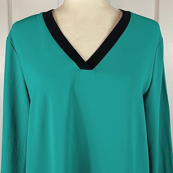 Calvin Klein V Neck Blouse - Picture 2 of 10